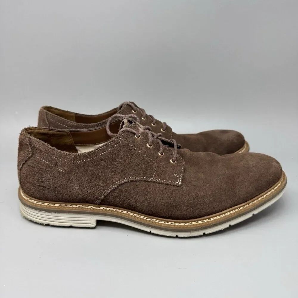 Timberland Naples Trail Oxford Suede Mens Casual Shoes Lace Up Size 13 Brown